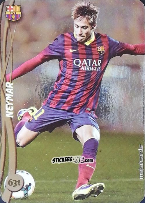 Figurina Neymar - Las Fichas Quiz De La Liga 2014-2015 n. 631 - Mundicromo