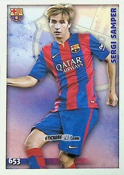 Figurina Sergi Samper - Las Fichas Quiz De La Liga 2014-2015 n. 653 - Mundicromo