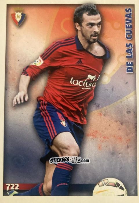 Sticker De Las Cuevas - Las Fichas Quiz De La Liga 2014-2015 n. 722 - Mundicromo