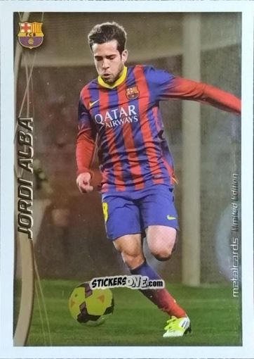 Cromo Jordi Alba - Las Fichas Quiz De La Liga 2014-2015 n. T3 - Mundicromo