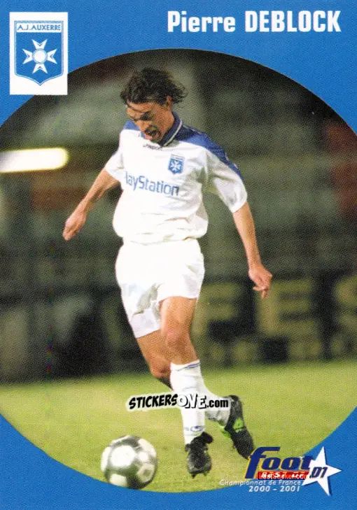 Sticker Pierre Deblock - Foot Best Of D1 2000-2001 n. 5 - Panini