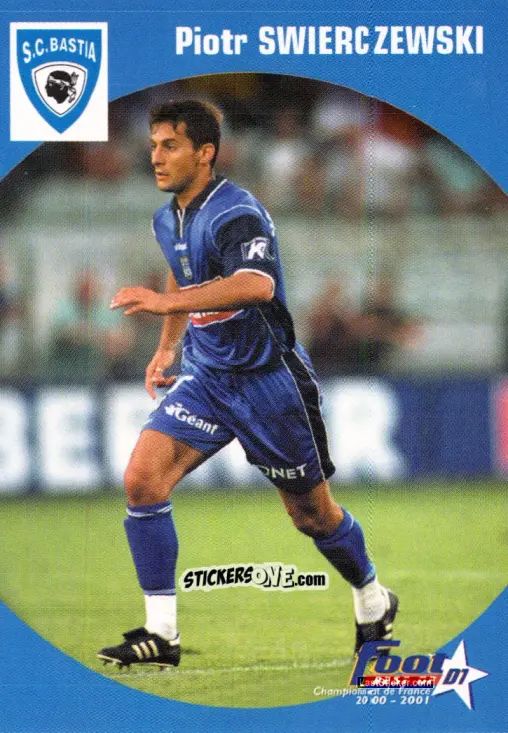 Cromo Piotr Swierczewski - Foot Best Of D1 2000-2001 n. 11 - Panini