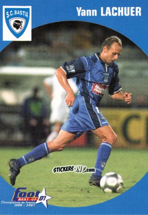 Figurina Yann Lachuer - Foot Best Of D1 2000-2001 n. 12 - Panini