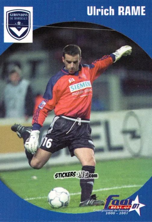 Sticker Ulrich Rame - Foot Best Of D1 2000-2001 n. 15 - Panini