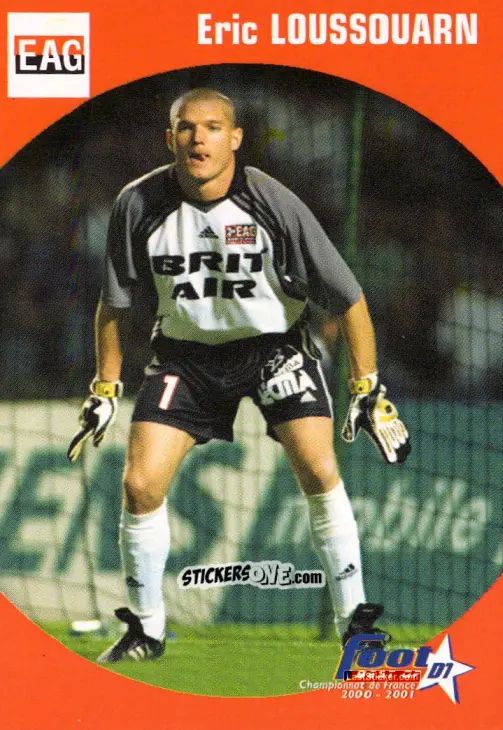 Sticker Eric Loussouarn - Foot Best Of D1 2000-2001 n. 22 - Panini