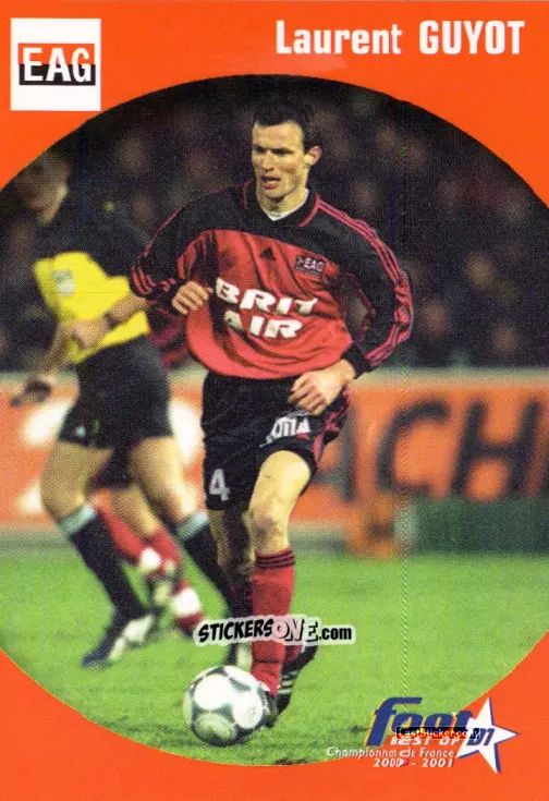 Cromo Laurent Guyot - Foot Best Of D1 2000-2001 n. 24 - Panini