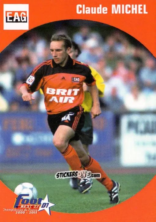 Cromo Claude Michel - Foot Best Of D1 2000-2001 n. 25 - Panini
