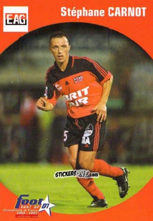 Sticker Stephane Carnot - Foot Best Of D1 2000-2001 n. 26 - Panini