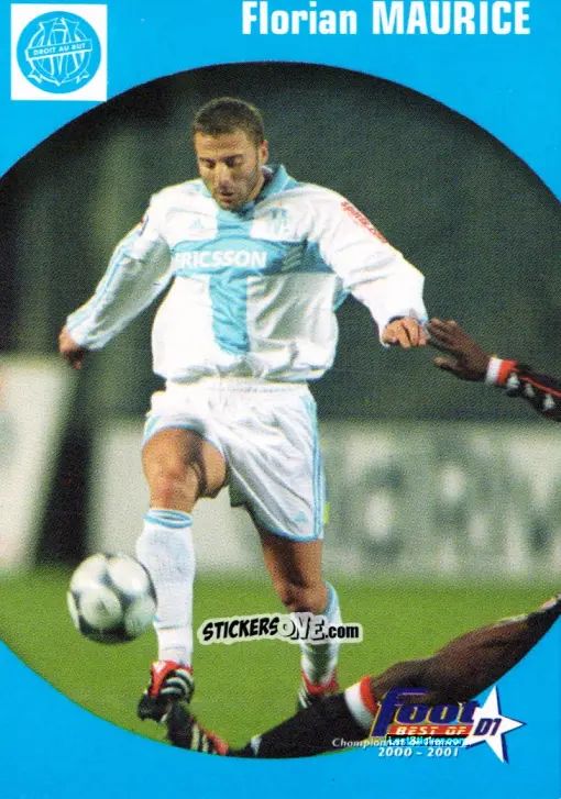 Figurina Florian Maurice - Foot Best Of D1 2000-2001 n. 56 - Panini