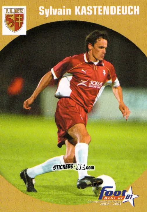 Cromo Sylvain Kastendeuch - Foot Best Of D1 2000-2001 n. 58 - Panini