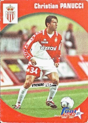 Cromo Christian Panucci - Foot Best Of D1 2000-2001 n. 67 - Panini