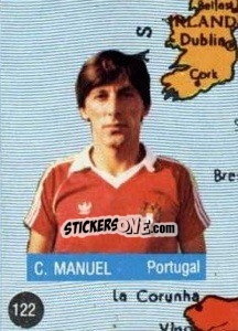 Figurina C. Manuel - Euro 84 n. 122 - Mabilgrafica