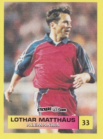 Figurina Lothar Matthäus - Mos Euro 2000 n. 33 - NO EDITOR