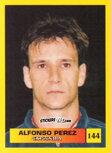 Figurina Alfonso Perez - Mos Euro 2000 n. 144 - NO EDITOR