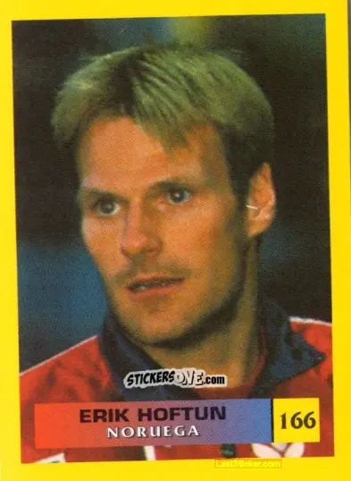 Figurina Erik Hoftun - Mos Euro 2000 n. 166 - NO EDITOR