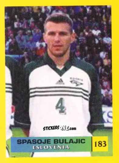 Sticker Spasoje Bulajic - Mos Euro 2000 n. 183 - NO EDITOR