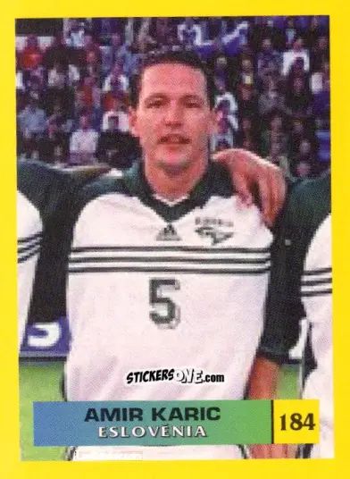Sticker Amir Karic - Mos Euro 2000 n. 184 - NO EDITOR