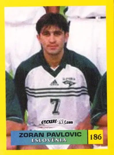 Figurina Zoran Pavlovic - Mos Euro 2000 n. 186 - NO EDITOR