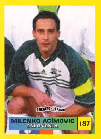 Figurina Milenko Acimovic - Mos Euro 2000 n. 187 - NO EDITOR
