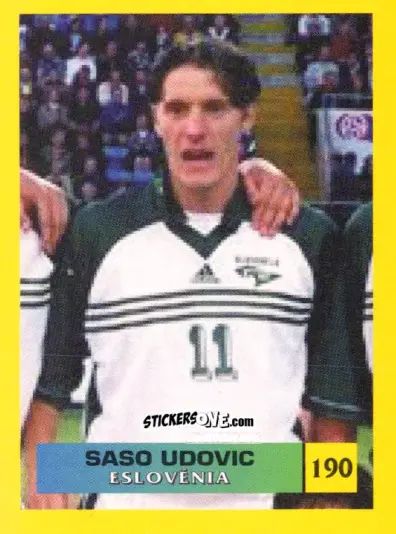 Cromo Saso Udovic - Mos Euro 2000 n. 190 - NO EDITOR