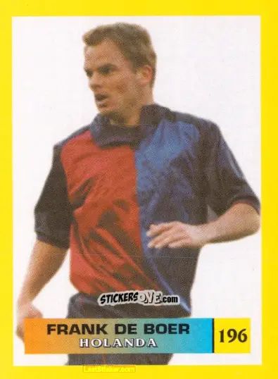 Cromo Frank De Boer - Mos Euro 2000 n. 196 - NO EDITOR
