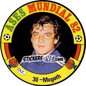 Sticker Magath - Espanha 82 n. 30 - Fernando Mas