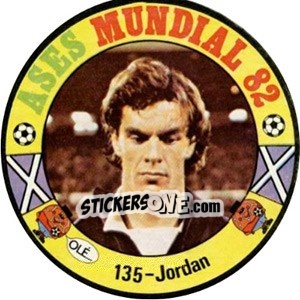 Cromo Jordan - Espanha 82 n. 135 - Fernando Mas