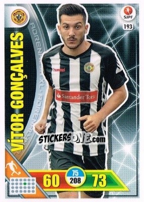 Figurina Vítor Gonçalves - Liga NOS 2016-2017. Adrenalyn XL n. 193 - Panini