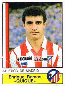 Figurina Quique - Liga Spagnola 1986-1987 n. 26 - Panini