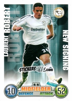 Cromo Laurent Robert - English Premier League 2007-2008. Match Attax Extra n. 27 - Topps