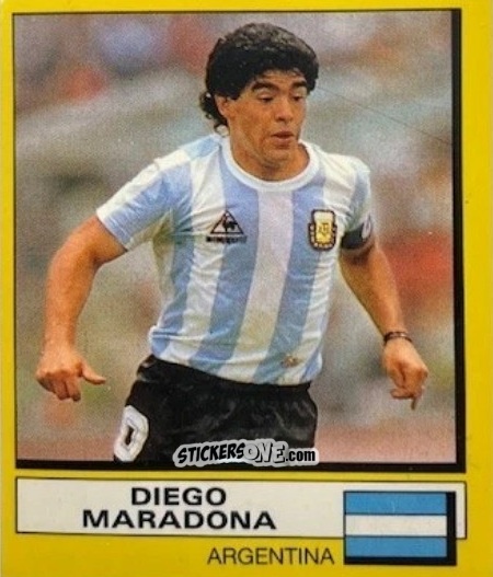 Cromo Diego Armando Maradona - Liga Spagnola 1987-1988 n. 208 - Panini