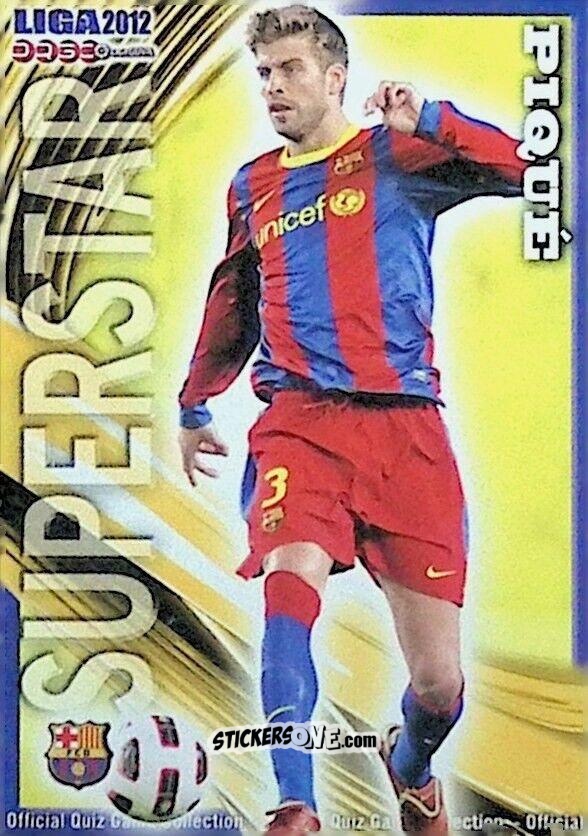 Sticker Piqué - Campeonato Nacional De Liga 2011-2012 n. 24 - Mundicromo