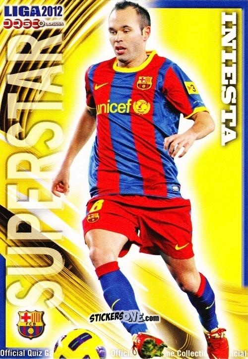 Cromo Iniesta - Campeonato Nacional De Liga 2011-2012 n. 25 - Mundicromo