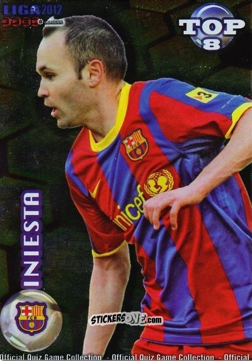 Cromo Iniesta - Campeonato Nacional De Liga 2011-2012 n. 604 - Mundicromo