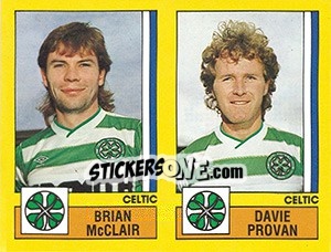 Figurina McClair / Provan - UK Football 1986-1987 n. 474 - Panini
