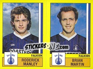 Figurina Manley / martin - UK Football 1986-1987 n. 505 - Panini
