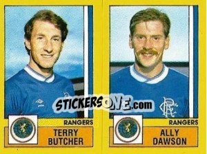 Figurina Butcher / Dawson - UK Football 1986-1987 n. 549 - Panini