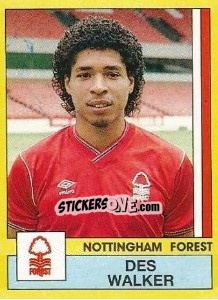 Figurina Des Walker - UK Football 1986-1987 n. 218 - Panini