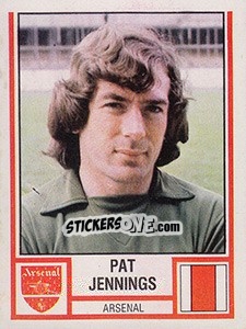 Figurina Pat Jennings - UK Football 1980-1981 n. 7 - Panini
