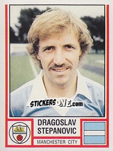 Figurina Dragoslav Stepanovic - UK Football 1980-1981 n. 186 - Panini