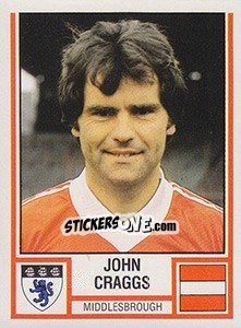 Sticker John Craggs - UK Football 1980-1981 n. 216 - Panini