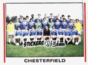 Cromo Chesterfield Team Photo - UK Football 1980-1981 n. 438 - Panini