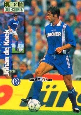 Figurina Johan de Kock - Bundesliga Collection 1996-1997 n. 35 - Panini
