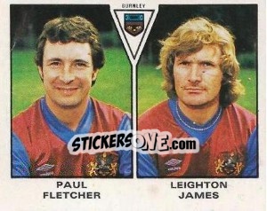 Cromo Paul Fletcher / Leighton James - UK Football 1979-1980 n. 403 - Panini