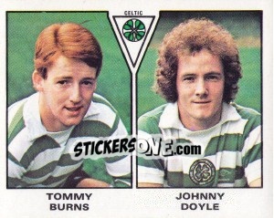 Cromo Tommy Burns / Johnny Doyle - UK Football 1979-1980 n. 534 - Panini