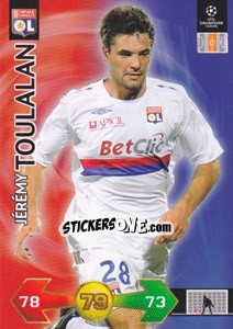 Cromo Jérémy Toulalan - UEFA Champions League 2009-2010. Super Strikes Update n. 443 - Panini