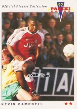 Figurina Kevin Campbell - UK Players Collection 1991-1992 n. 13 - Panini