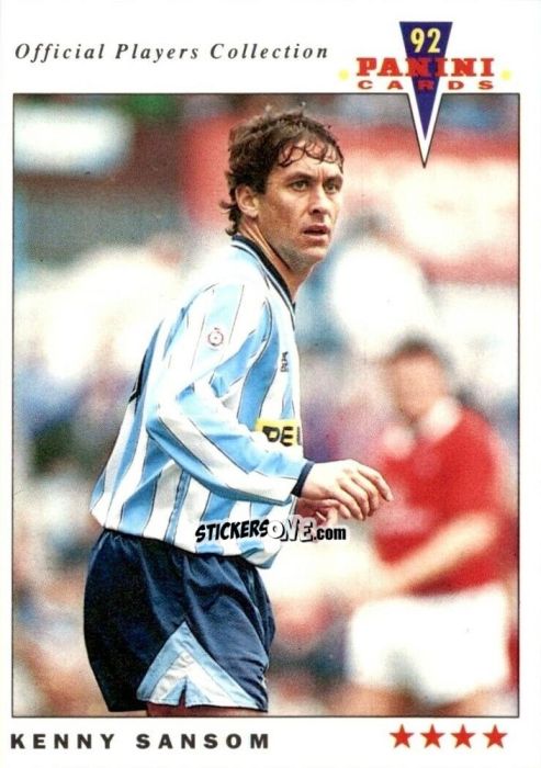 Cromo Kenny Sansom - UK Players Collection 1991-1992 n. 44 - Panini