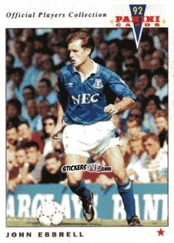 Sticker John Ebbrell - UK Players Collection 1991-1992 n. 71 - Panini