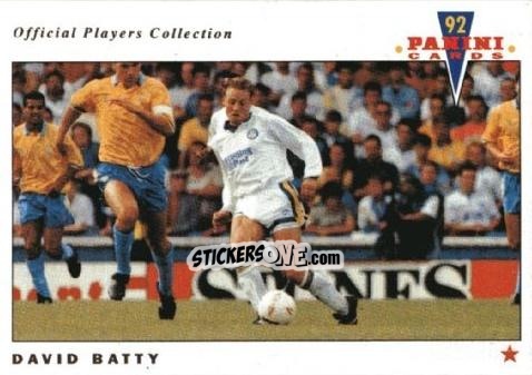 Sticker David Batty - UK Players Collection 1991-1992 n. 85 - Panini